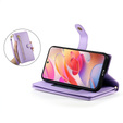 Pattintható tok a Samsung Galaxy A56 5G, Wallet Zipper Pocket, lila