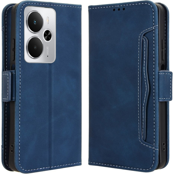 Pattintható tok a Realme 14 5G / Realme 14T 5G, Card Slot, sötétkék