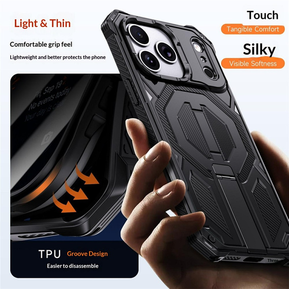 MagSafe-kompatibilis védőtok állvánnyal iPhone 17 Pro készülékhez