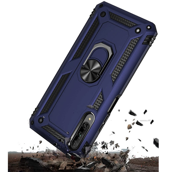 Páncélozott telefontok a Huawei P Smart Pro, Nox Case Ring, kék