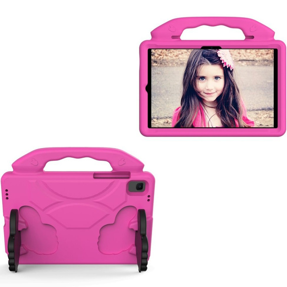 Gyermek tok Samsung Galaxy tab A8 10.5 SM-X200 SM-X205, gyermek tok fogantyúval, kék