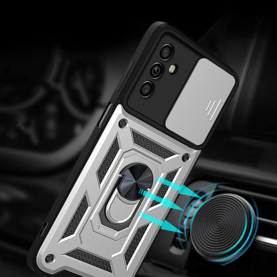 Telefontok a Samsung Galaxy A14 4G/5G, CamShield Slide, ezüst