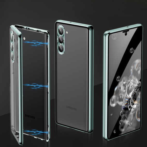 Tok Samsung Galaxy S23 Plus, Magnetic Dual Glass, zöld