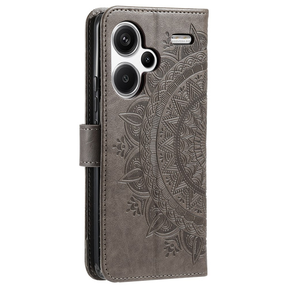 Pattintható tok a Xiaomi Redmi Note 13 Pro+, Mandala, szürke