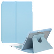 Billentyűzet tok iPad 11" 2025 A16 (11 gen.) / iPad 10.9" 2022 (10 gen.), Rotary 360° Leather, világoskék