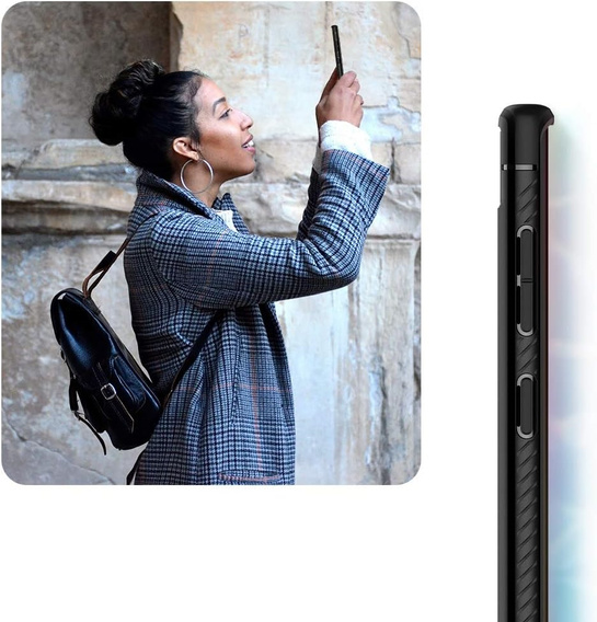 Telefontok Spigen a Samsung Galaxy Note 10+ Plus, Rugged Armor, fekete