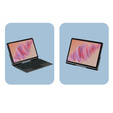Tok + billentyűzet Lenovo Tab Plus, fekete