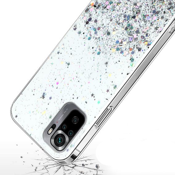Telefontok a Xiaomi Redmi Note 10/10S, Glittery, átlátszó