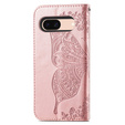 Pattintható tok a Google Pixel 8A, Butterfly, rózsaszín rose gold