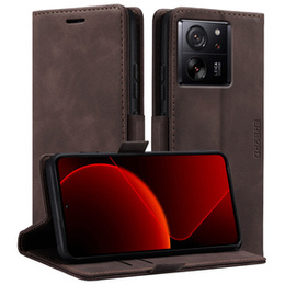 Telefontok a Xiaomi 13T / 13T Pro, ERBORD Vintage, pénztárca patenttal, kávé