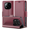 Tok Xiaomi Redmi Note 14 Pro+ 5G / Xiaomi Poco X7 5G / Xiaomi Redmi Note 14 Pro 5G, ERBORD Glossy Litchi, pénztárca patenttal, piros