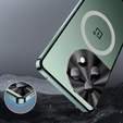Kameravédő tok OnePlus 12 5G, CamShield MagSafe, átlátszó / zöld