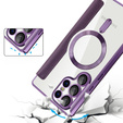 Pattintható tok a Samsung Galaxy S25 Ultra, RFID Wallet MagSafe CamShield, lila