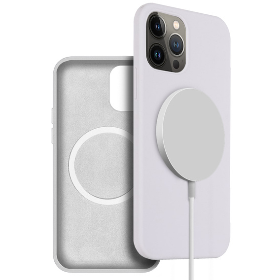 Telefontok a iPhone 13 Pro, Silicone MagSafe, fehér