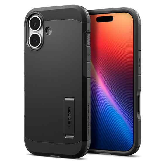 Spigen tok iPhone 17 készülékhez, Tough Armor T MagSafe, fekete