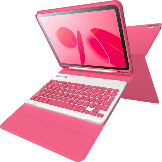 Tok + billentyűzet iPad 10.9 2022 10 Gen, Pen Slot, rózsaszín rose gold