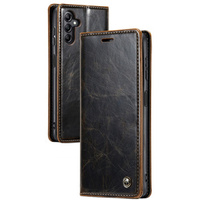 CASEME flip tok Samsung Galaxy A14 5G, Waxy Textured, kávé