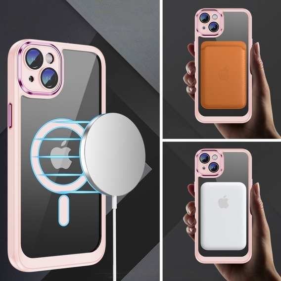 Tok iPhone 13, ERBORD Impact Guard, MagSafe, rózsaszín
