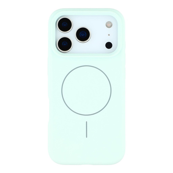 Szilikonhüvely iPhone 17 Pro készülékhez, MagSafe, ütésgátló, zöld