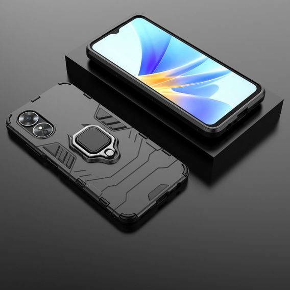 Telefontok a Oppo A17, Kickstand Ring, fekete