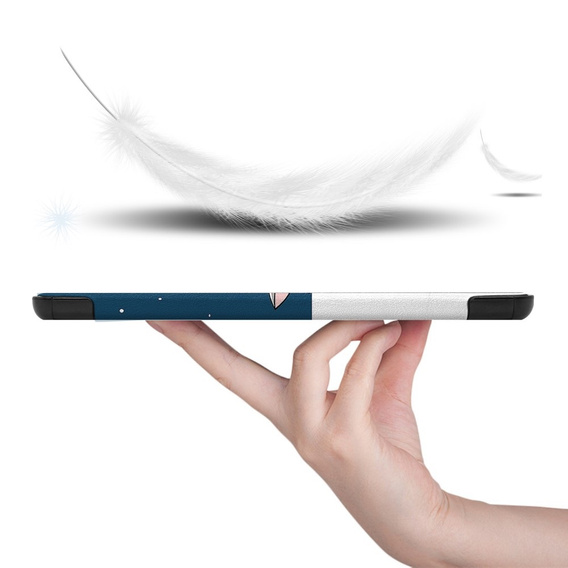 Tok Samsung Galaxy Tab S10 Lite / S10 FE / S9 FE, pánttal, sleeping cat