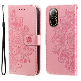 Pattintható tok a Realme C67, Mandala, rózsaszín rose gold