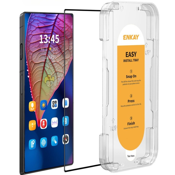 ENKAY edzett üveg ZTE nubia Red Magic 9 Pro 5G / 9 Pro+ 5G, fekete