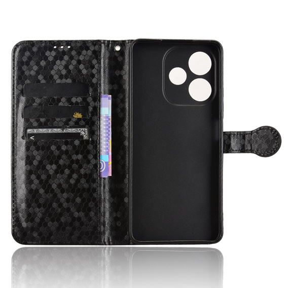 Flap tok Oppo A5 Pro 5G, Wallet Rhombus, fekete