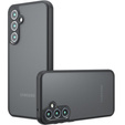 Tok Samsung Galaxy S24+ Plus, Fusion Hybrid, kameravédelemmel, átlátszó / fekete