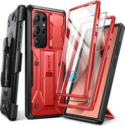 Tok Samsung Galaxy S24 Ultra, Tongate MECH sorozatú klipsz, piros