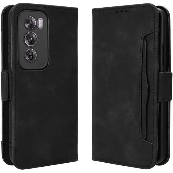 Pattintható tok a Oppo Reno 12, Card Slot, fekete