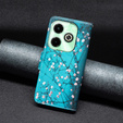Pattintható tok a Infinix Hot 40i, Wallet, Sakura kék