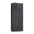 CASEME tok Samsung Galaxy M21, Leather Wallet Case, fekete