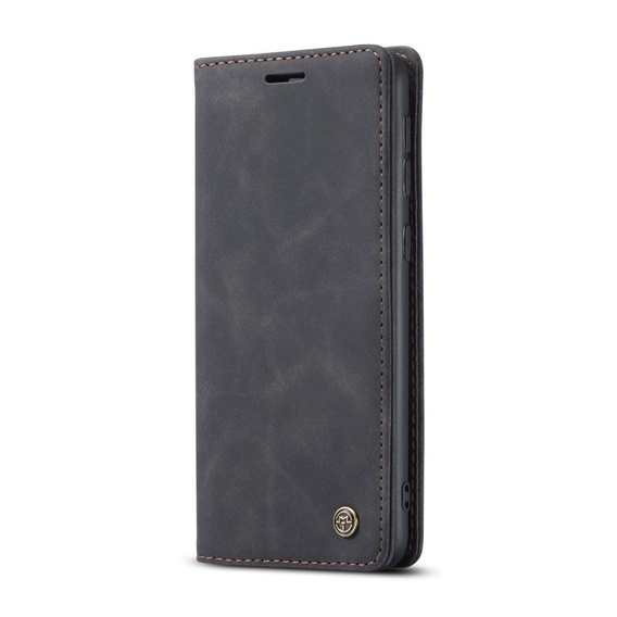 CASEME tok Samsung Galaxy M21, Leather Wallet Case, fekete