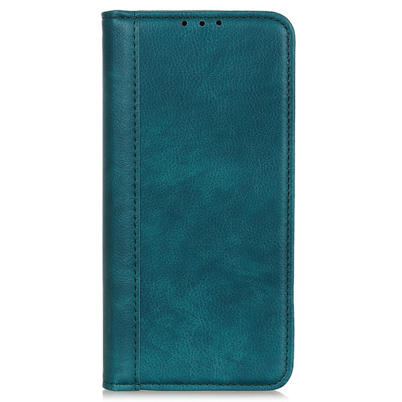 Pattintható tok Honor 200 Pro 5G, Split Leather, zöld