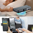CASEME Litchi pénztárca flip tok Samsung Galaxy Z Fold7 5G számára