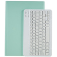 Tok + billentyűzet Galaxy Tab S7+ Plus / S8+ Plus /S7 FE T730 T733, Pen Slot, menta