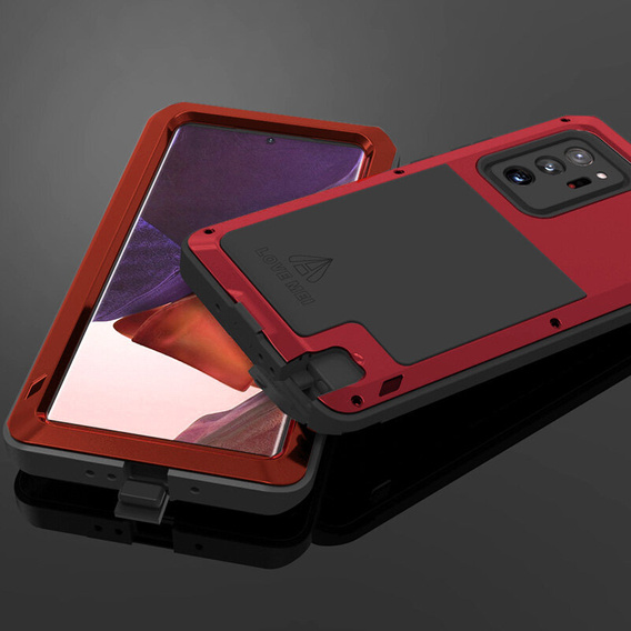 Love Mei Telefontok a Samsung Galaxy Note 20 Ultra, armored without glass, piros