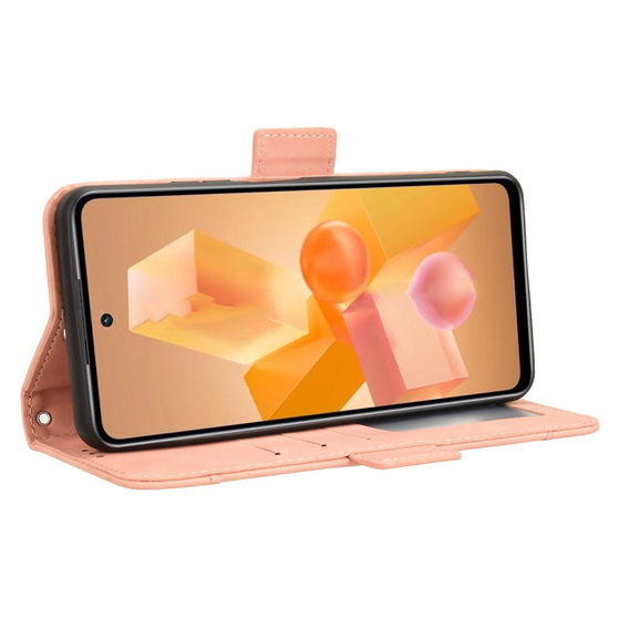 Pattintható tok a Infinix Hot 40i, Card Slot, rózsaszín