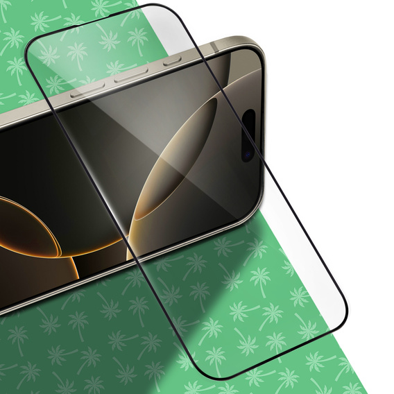 5D teljes ragasztós intelligens tenyér edzett üveg iPhone 16 Pro Max készülékhez