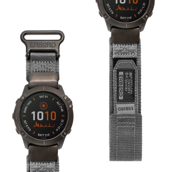 ERBORD MP84 Quickfit Nylon pánt Garmin Fenix 5/6/6/6 PRO/7 Forerunner 965/955/945 (méret M/L)