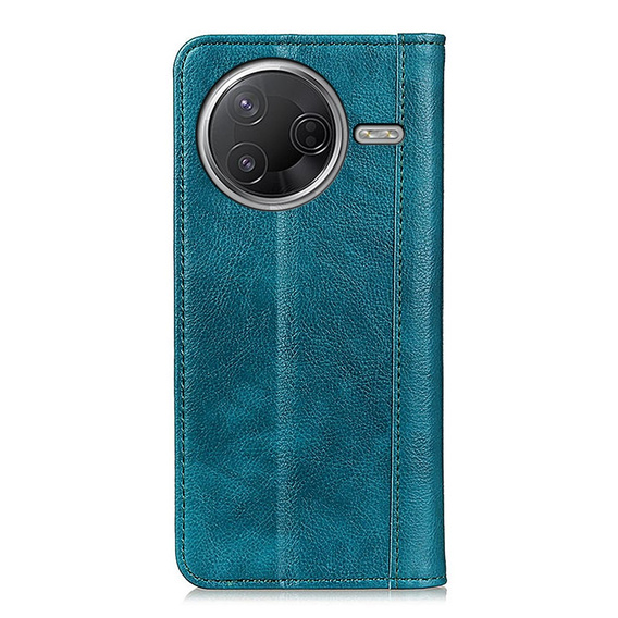 Pattintható tok Xiaomi Poco F7 Pro / F7 Ultra, Split Leather, zöld