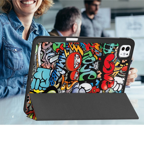 Tok iPad Pro 11 2024, Smartcase, graffiti
