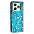 Pattintható tok a Infinix Hot 40i, Wallet, Sakura kék