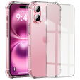 Tok a iPhone 16 Plus, Erbord Dropproof, átlátszó + Glass