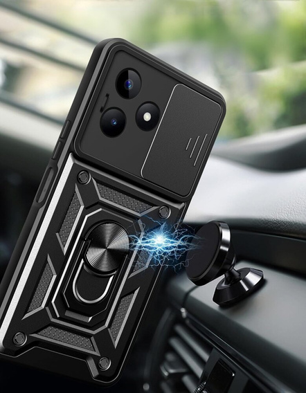 Telefontok a Realme C63, CamShield Slide, fekete