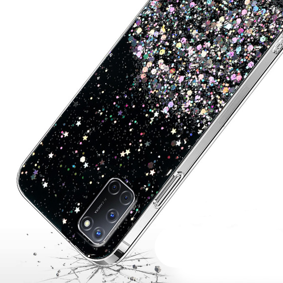 Telefontok a Oppo A52 / A92 / A72, Glittery, fekete