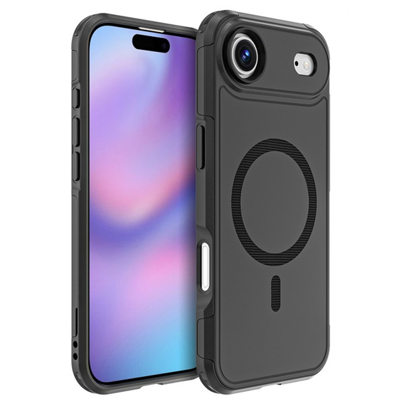 MagForce tok iPhone Air készülékhez, MagSafe-hoz, páncélozott, fekete