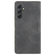 Telefontok a Samsung Galaxy A54, ERBORD Vintage, pénztárca patenttal, fekete
