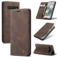 CASEME tok Google Pixel 7 Pro, Leather Wallet Case, barna
